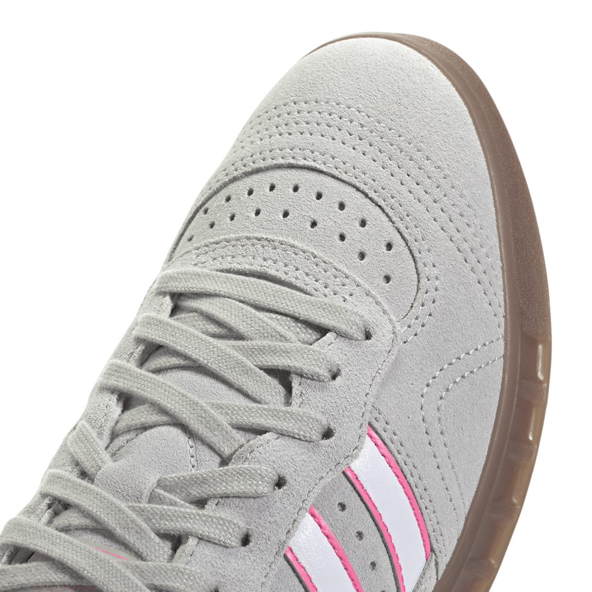 Overkicks - Adidas Handball Top Grey White Lucid Pink (JR3656) - detalle lateral interior