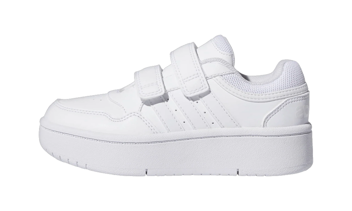 Overkicks - Adidas Hoops 3.0 Bold Cloud White (PS) (IH7899) - vista lateral