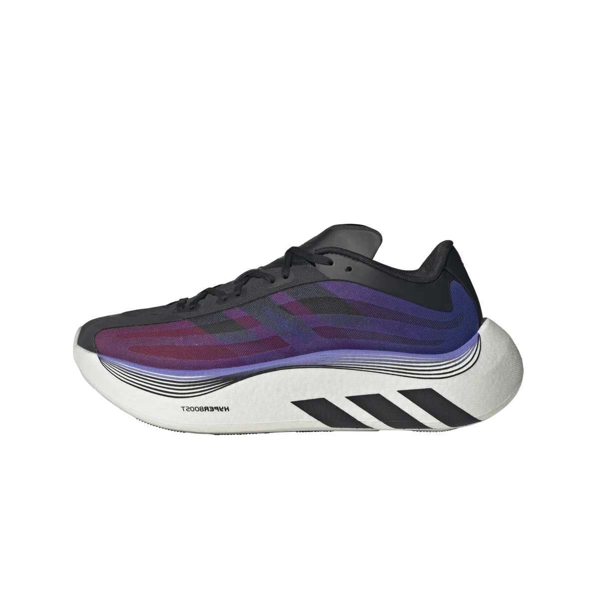 Overkicks - Adidas Hyper Boost Euphoria LT Black Lucid Blue Solar Red (KZ8511) - vista lateral