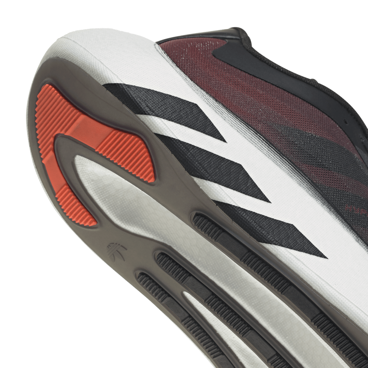 Overkicks - Adidas Hyper Boost Euphoria LT Black Solar Red (KZ8509) - detalle lateral interior
