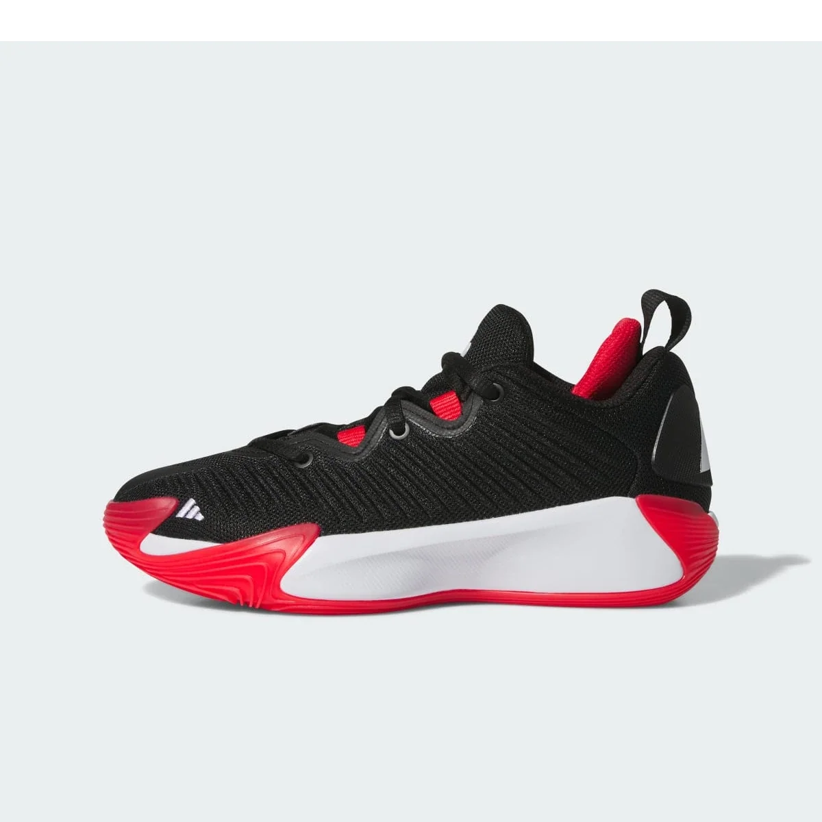 Overkicks - Adidas Initiation Core Black Cloud White Pure Ruby (GS) (JR9766) - vista lateral