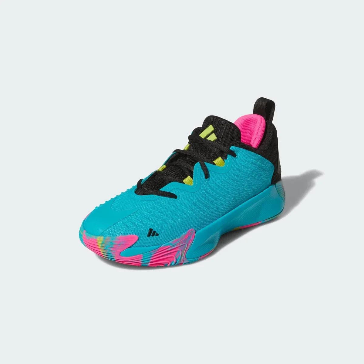 Overkicks - Adidas Initiation Lucid Cyan Black Preloved Lime (JP8014) - vista trasera