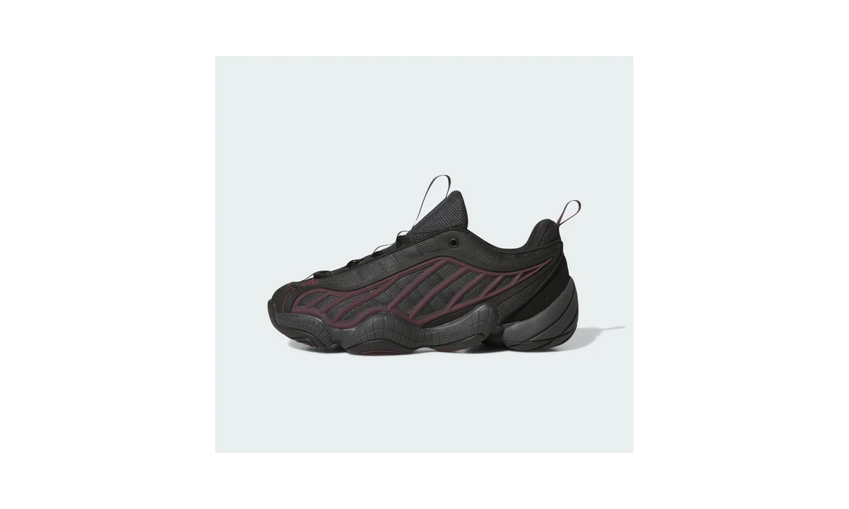 Overkicks - Adidas Intimidation Low Core Black Maroon Carbon (JS3316) - vista lateral