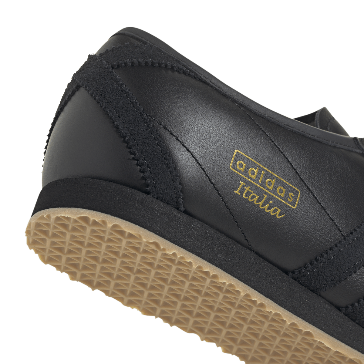 Overkicks - Adidas Italia 70s Core Black Gum (KH9055) - detalle lateral interior