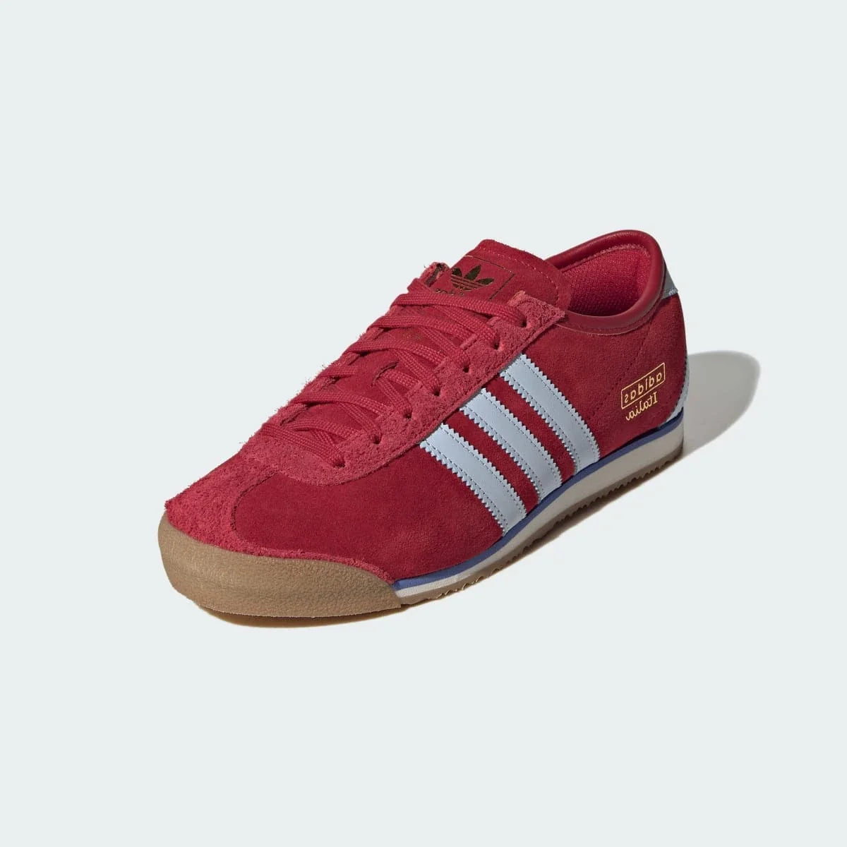 Overkicks - Adidas Italia 70s Team Victory Red Icey Blue (Womens) (IH6654) - vista trasera