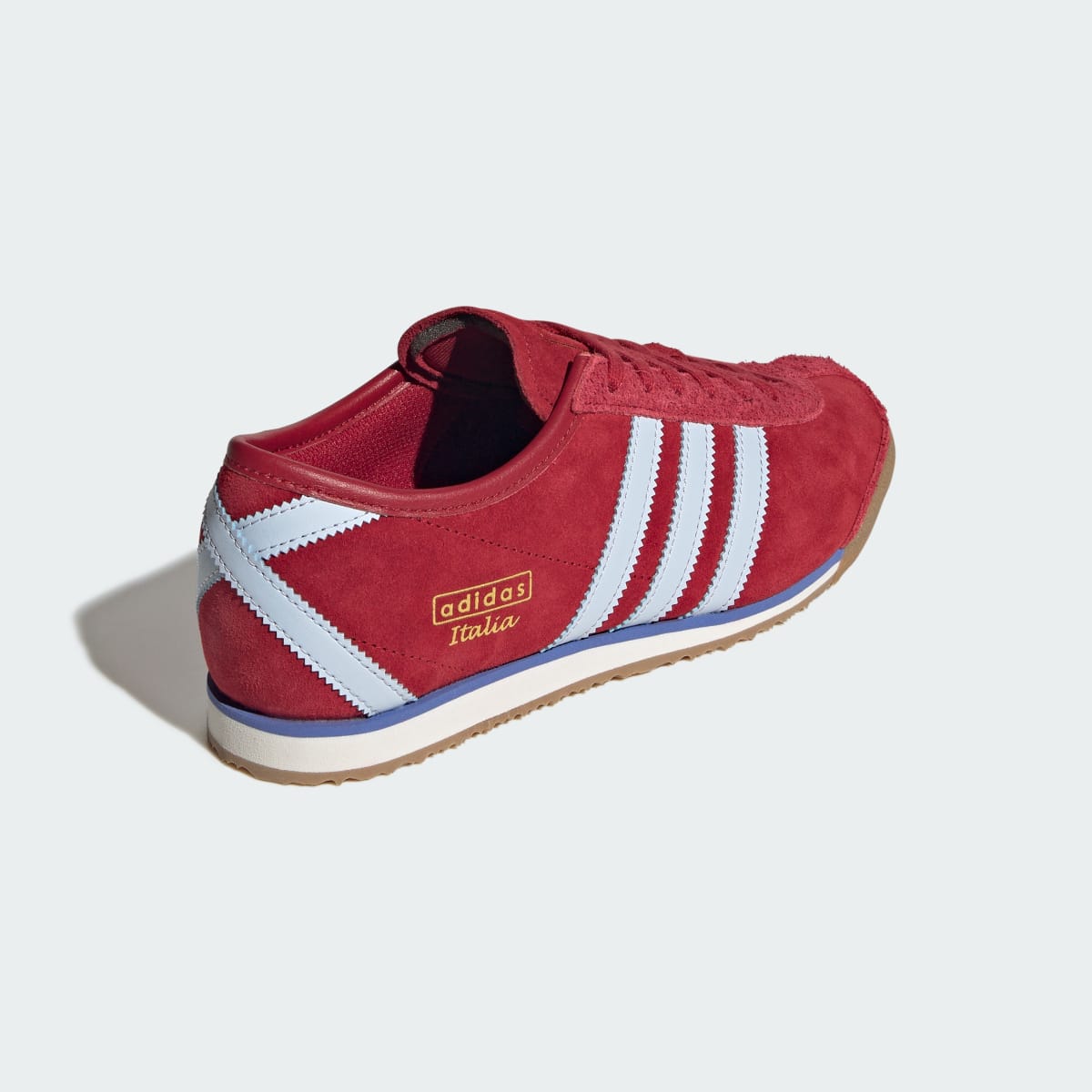 Overkicks - Adidas Italia 70s Team Victory Red Icey Blue (Womens) (IH6654) - vista superior