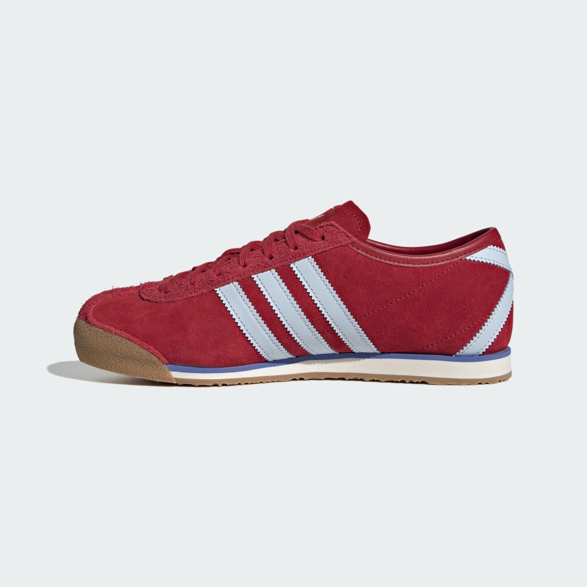 Overkicks - Adidas Italia 70s Team Victory Red Icey Blue (Womens) (IH6654) - detalle talon