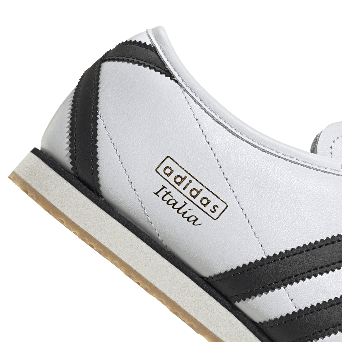 Overkicks - Adidas Italia 70s White Black Gum (JS1323) - detalle lateral interior