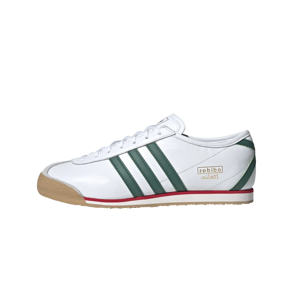 Overkicks - Adidas Italia 70s White Collegiate Green Gum (JS1325) - vista lateral