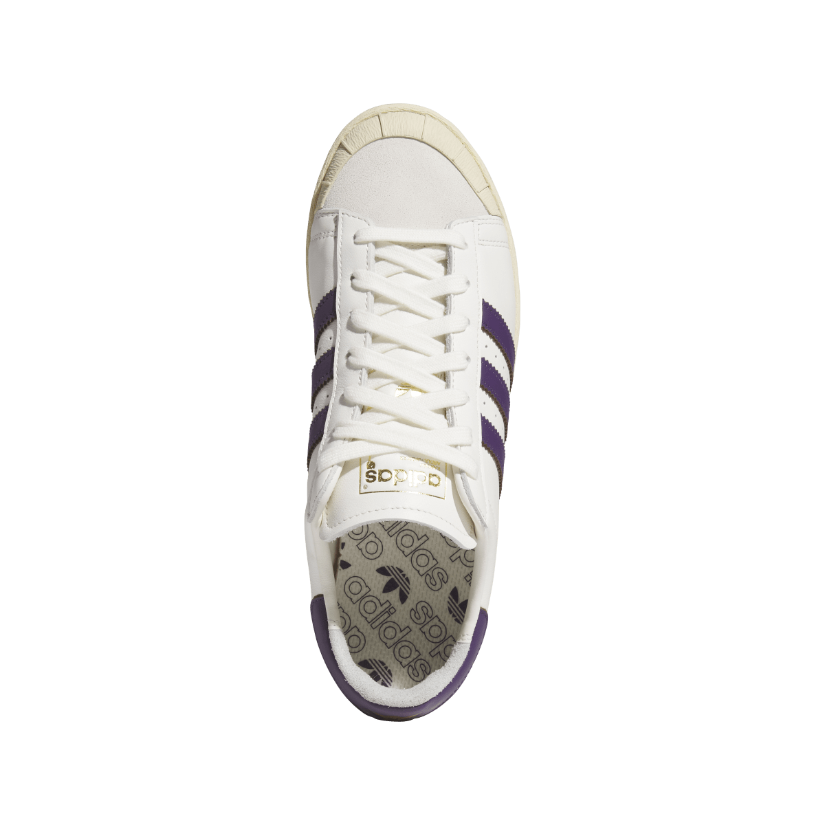 Overkicks - Adidas Jabbar Half Shell OG Off White Violet (JQ9595) - par completo