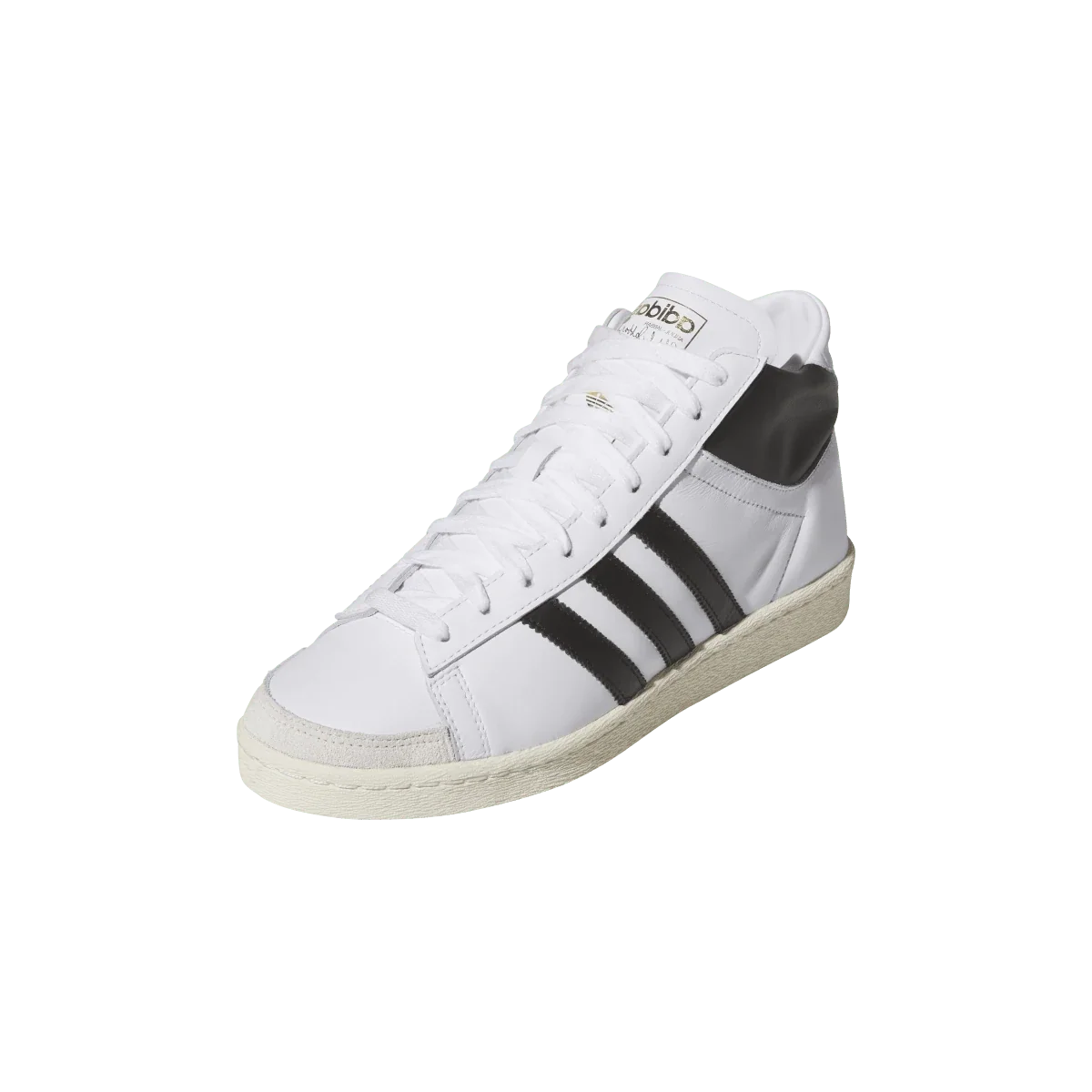 Overkicks - Adidas Jabbar Hi White Black (JI3445) - vista trasera