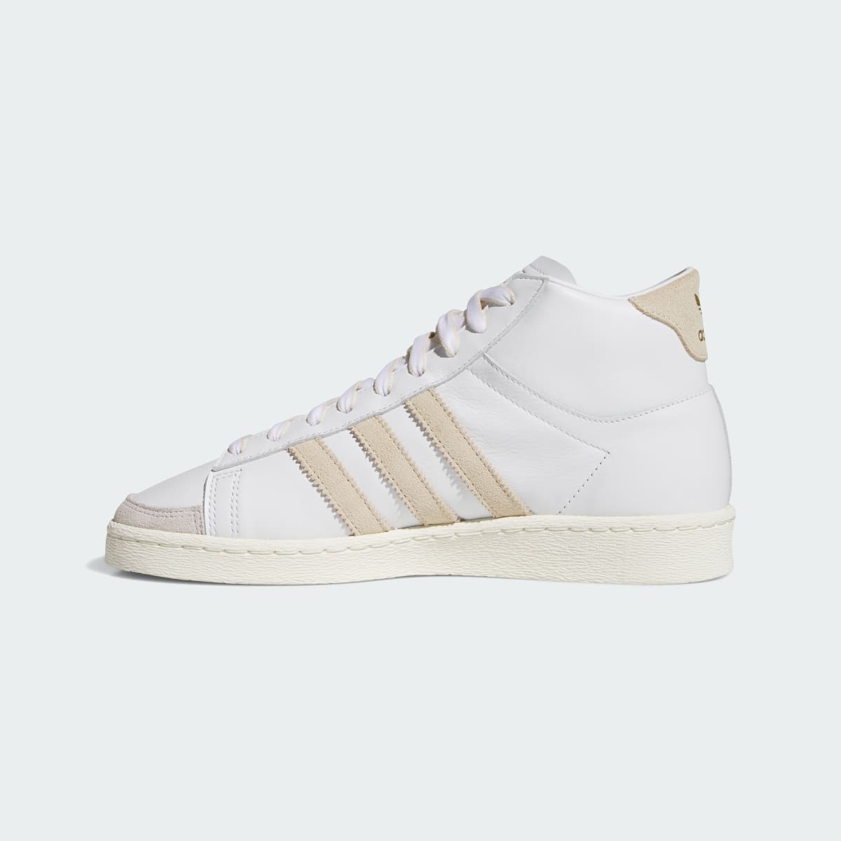 Overkicks - Adidas Jabbar Hi White Crystal Linen Off White (Womens) (JQ1512) - detalle talon