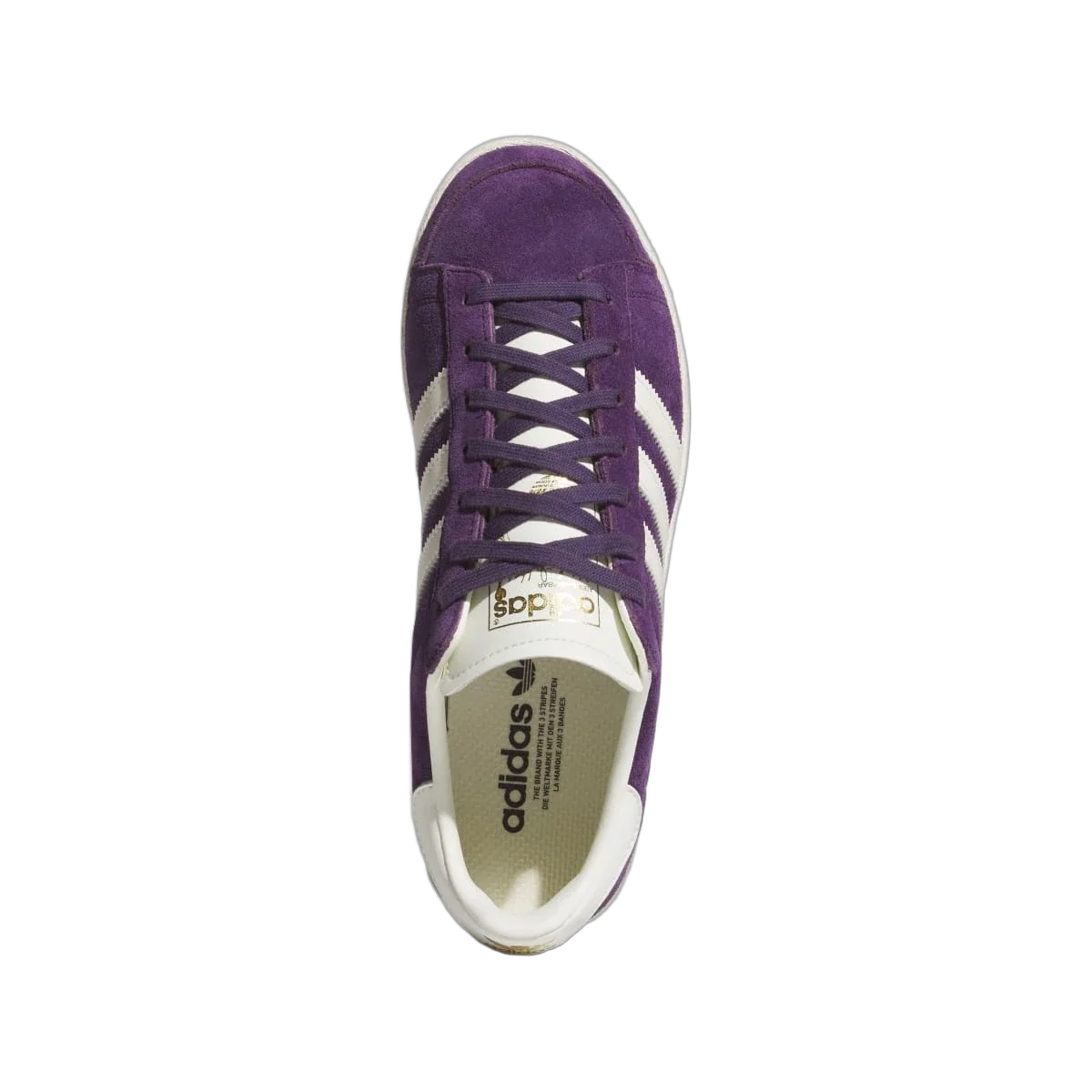 Overkicks - Adidas Jabbar Lo Aurora Plum Off White (JR4355) - vista trasera