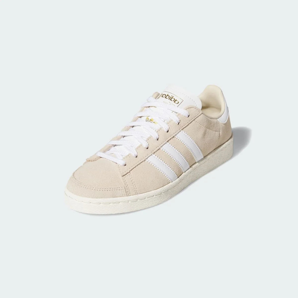 Overkicks - Adidas Jabbar Lo Crystal Linen White (Womens) (JQ4435) - vista trasera