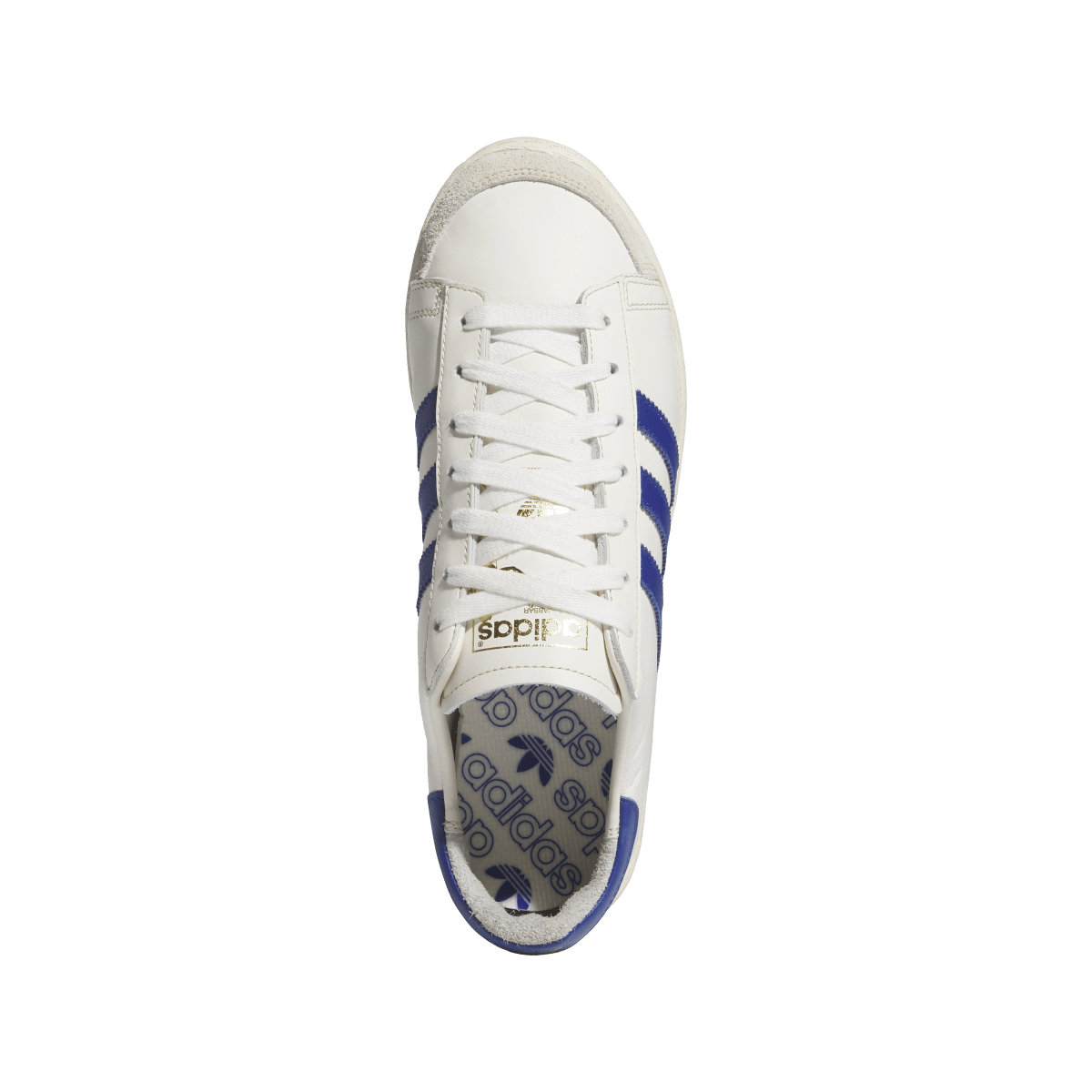 Overkicks - Adidas Jabbar Low Off White Collegiate Royal (JI0150) - par completo