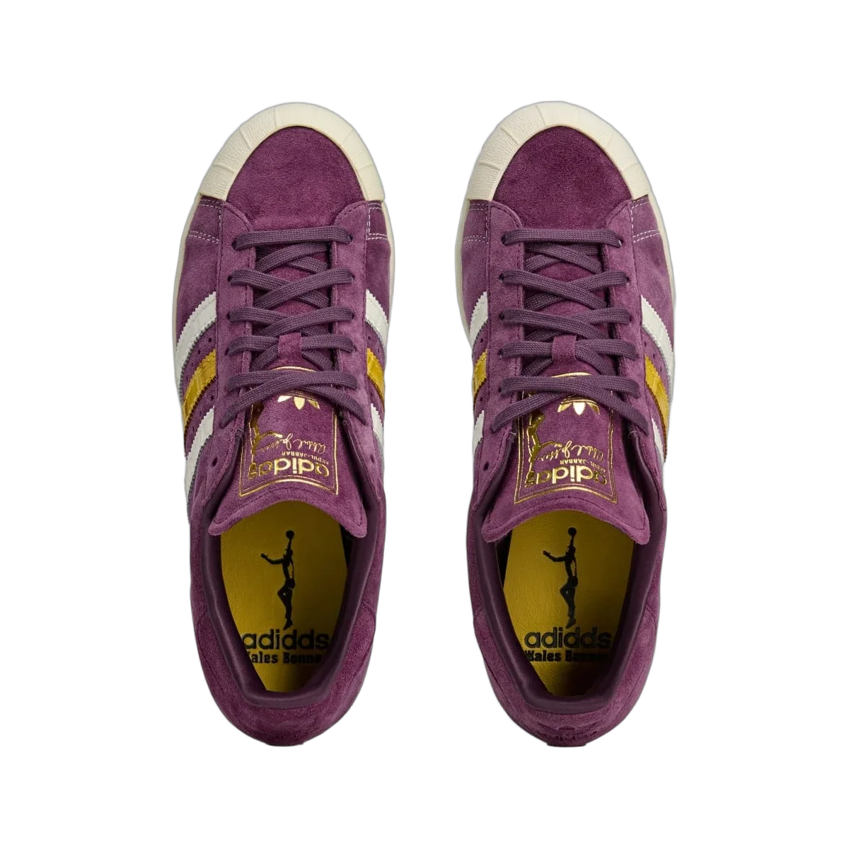 Overkicks - Adidas Jabbar Low Wales Bonner Maroon Oat (JR0271) - vista trasera