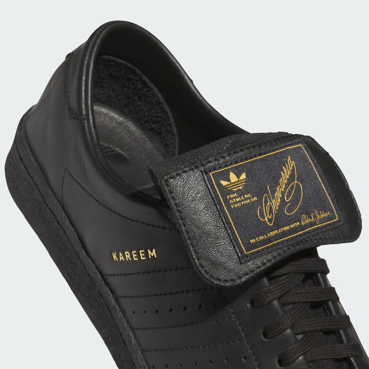 Overkicks - Adidas Jabbar Low Willy Chavarria Black (HQ4867) - detalle lateral interior