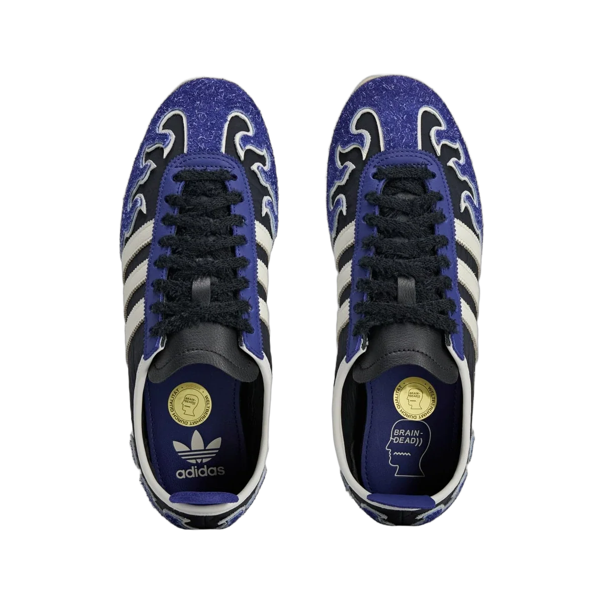 Overkicks - Adidas Japan Brain Dead Black Warm Vanilla (JQ9214) - vista trasera