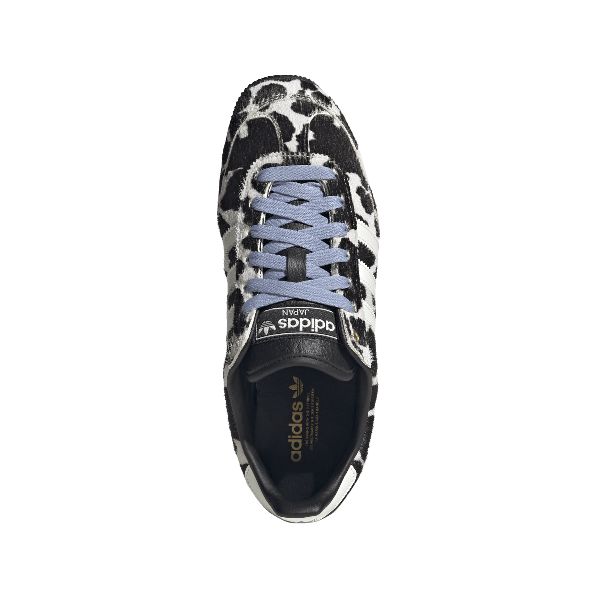Overkicks - Adidas Japan Cow Print Black Cream White (Womens) (KK2674) - par completo