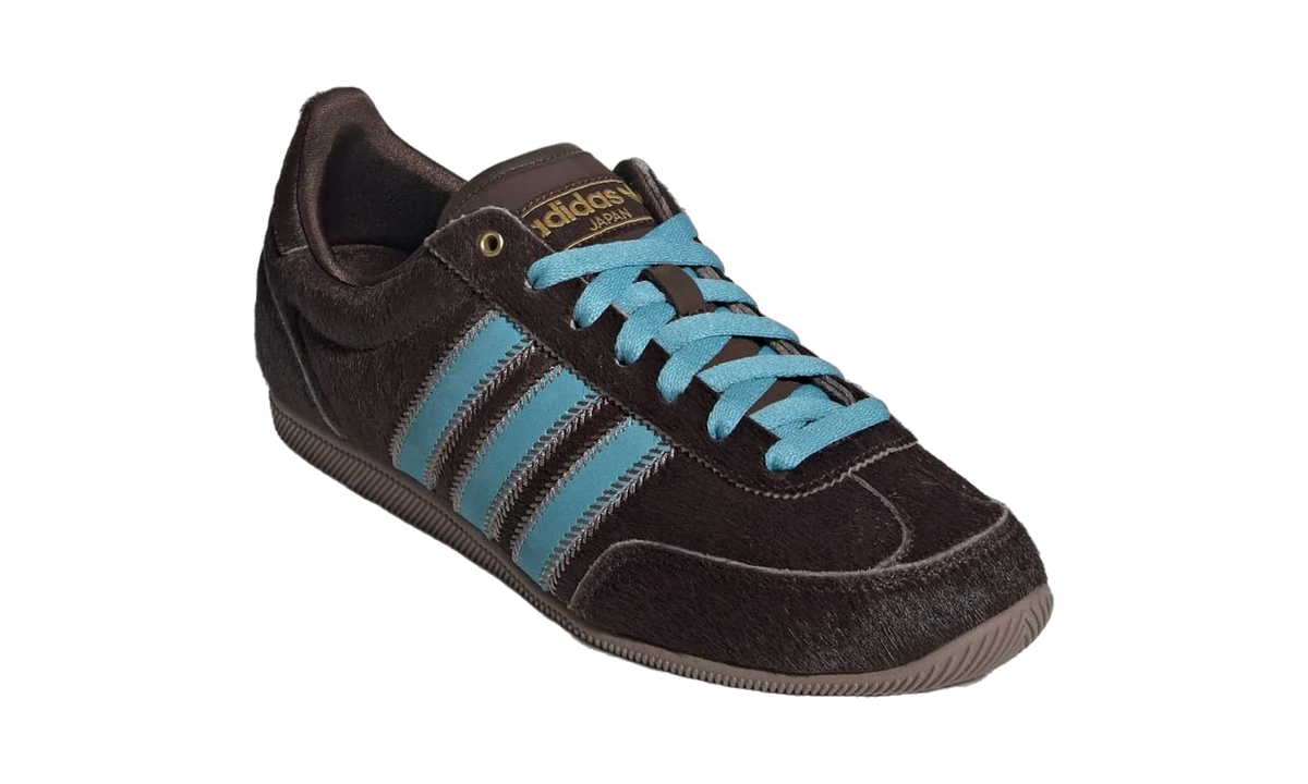Overkicks - Adidas Japan Dark Brown Preloved Blue Pony (Womens) (JS4028) - detalle suela
