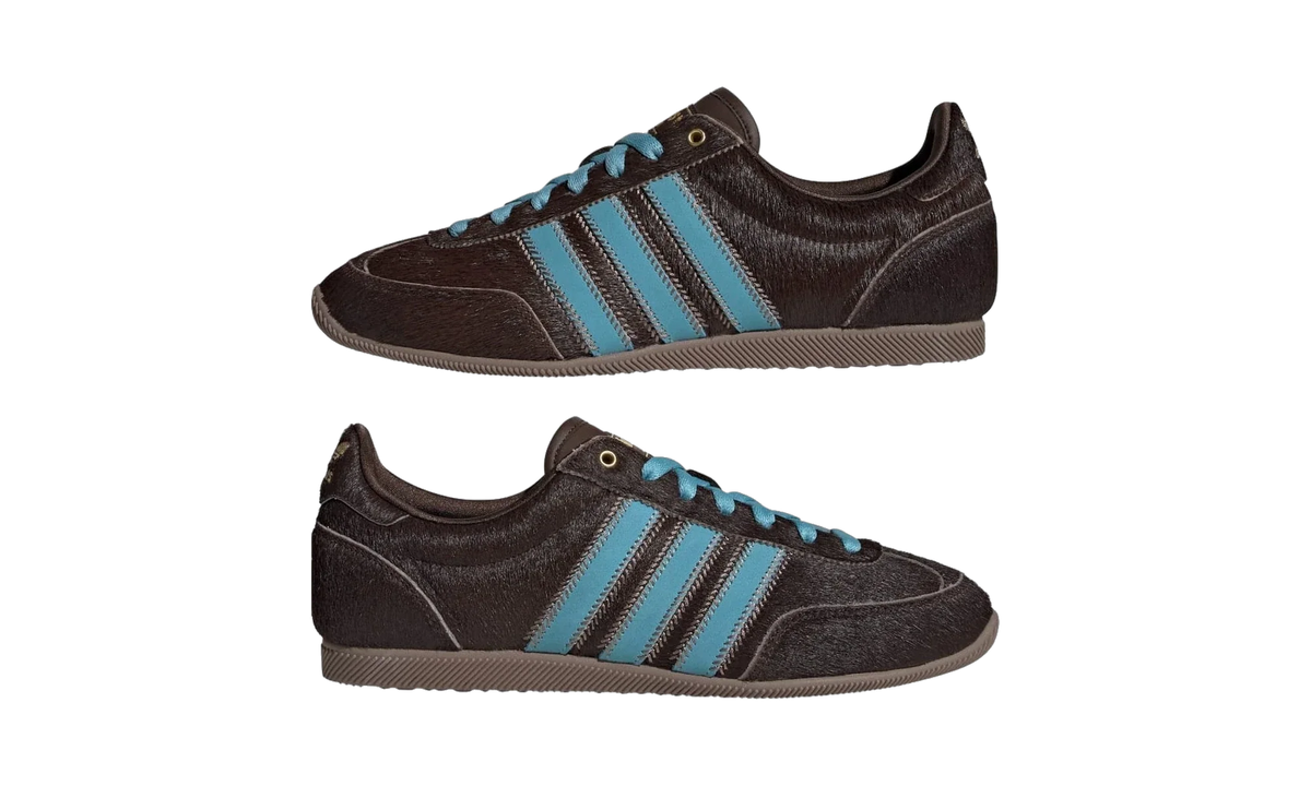 Overkicks - Adidas Japan Dark Brown Preloved Blue Pony (Womens) (JS4028) - detalle lateral interior