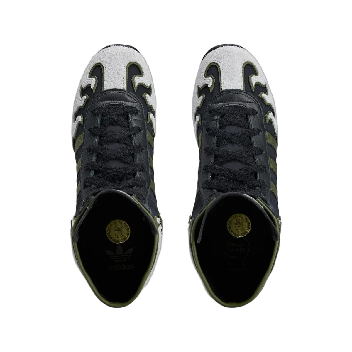 Overkicks - Adidas Japan H Brain Dead Black White (JQ6790) - vista trasera