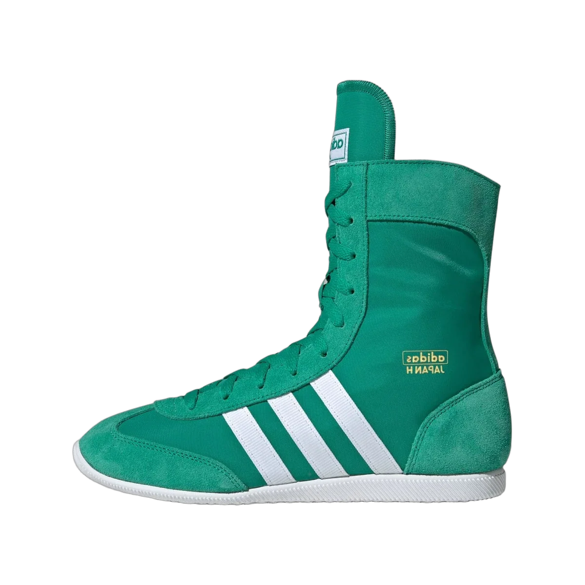 Overkicks - Adidas Japan Mid Court Green White (Womens) (JP9933) - vista lateral