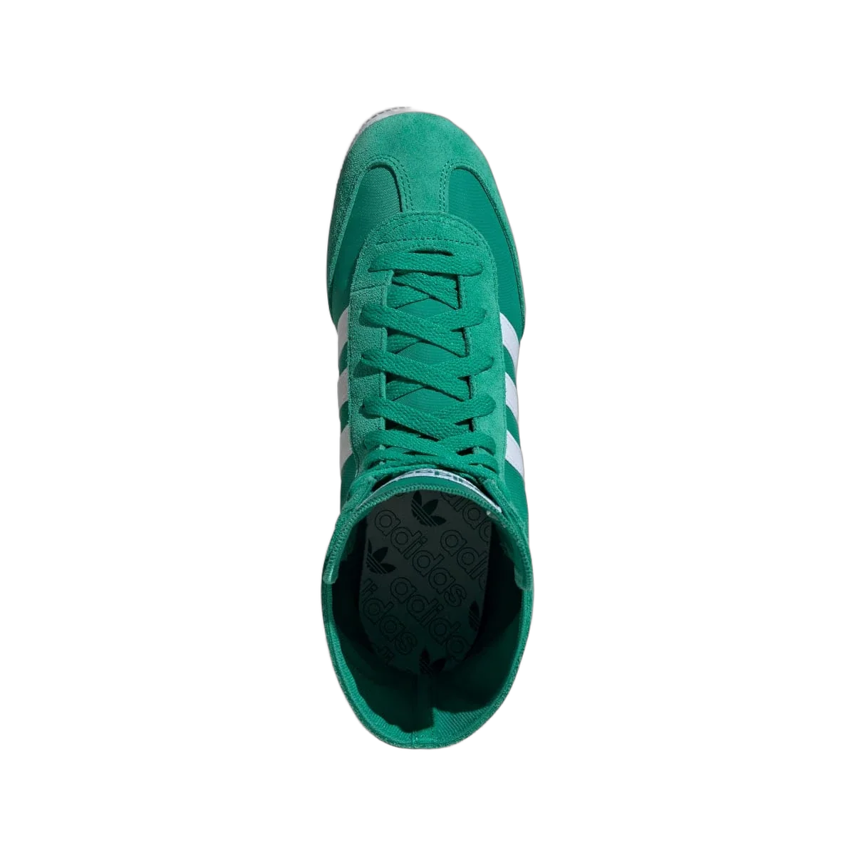 Overkicks - Adidas Japan Mid Court Green White (Womens) (JP9933) - vista trasera