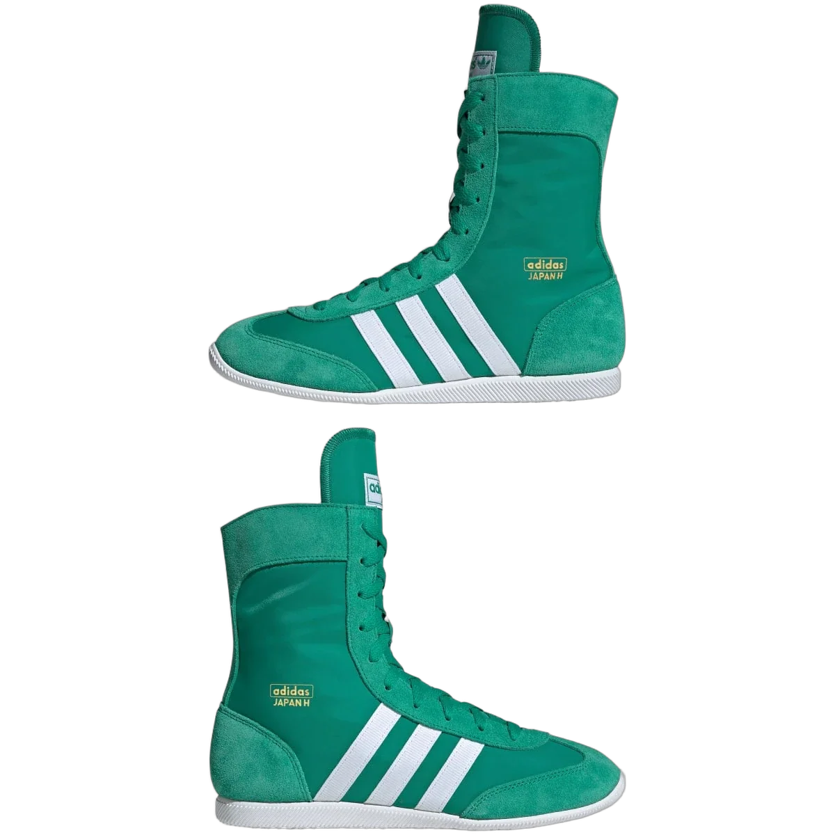 Overkicks - Adidas Japan Mid Court Green White (Womens) (JP9933) - detalle lateral interior
