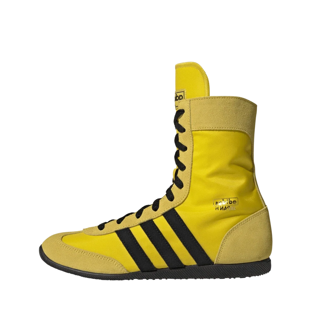Overkicks - Adidas Japan Mid Yellow Black (Womens) (JS4031) - vista lateral