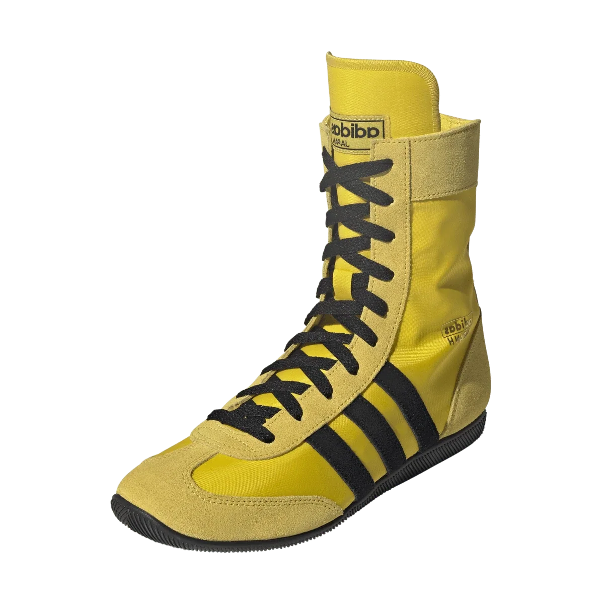 Overkicks - Adidas Japan Mid Yellow Black (Womens) (JS4031) - vista trasera
