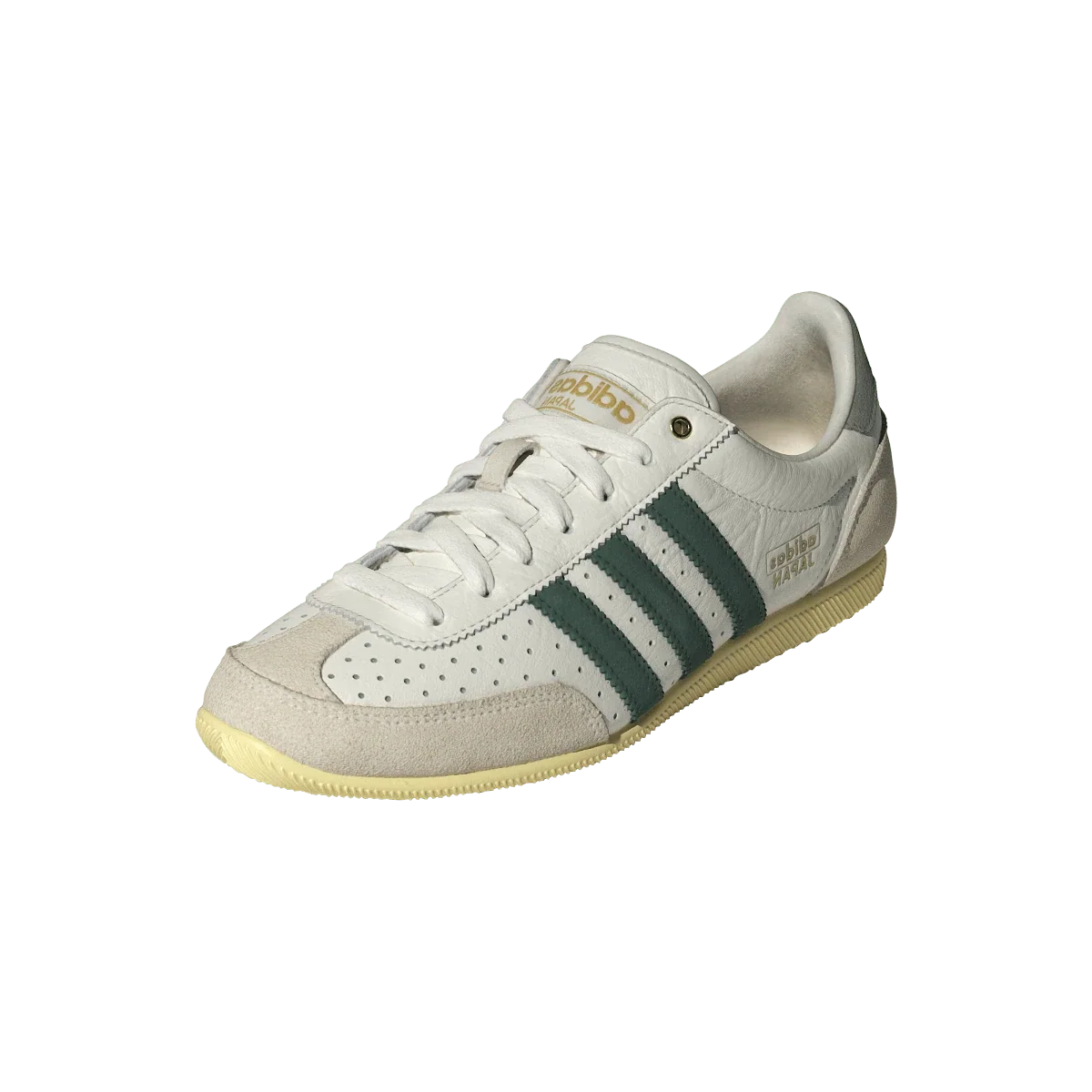 Overkicks - Adidas Japan Off White Collegiate Green Orange Tint (Womens) (JI2663) - vista trasera