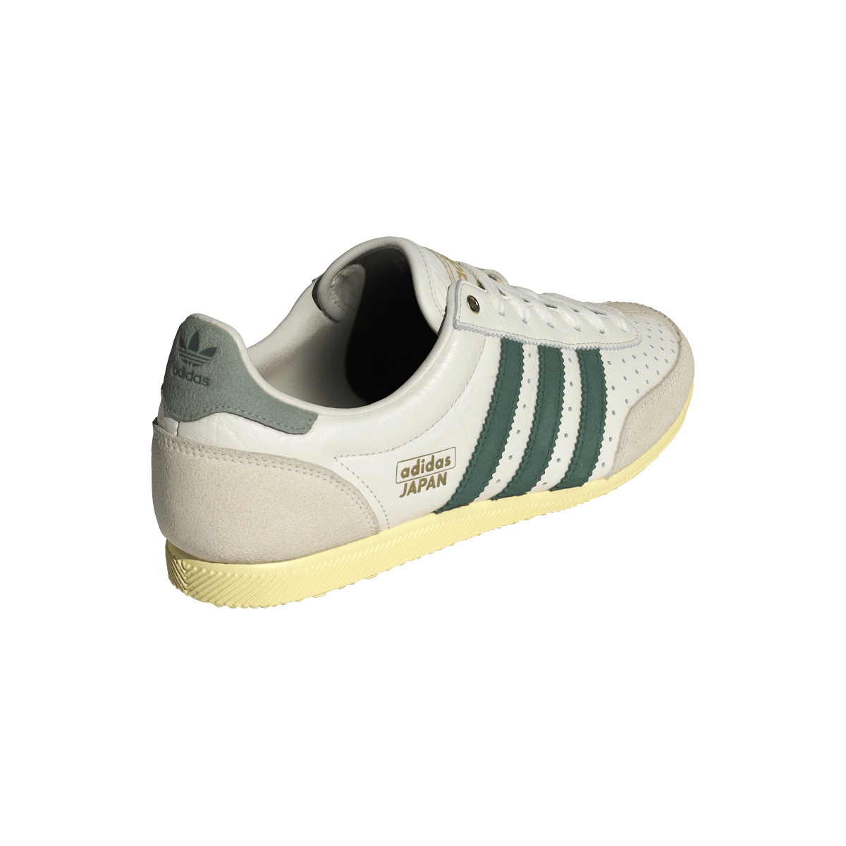 Overkicks - Adidas Japan Off White Collegiate Green Orange Tint (Womens) (JI2663) - vista superior