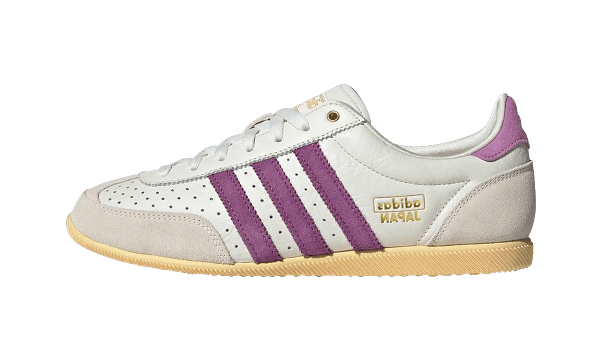 Overkicks - Adidas Japan Off White Rich Mauve Orange Tint (Womens) (JQ6931) - vista lateral