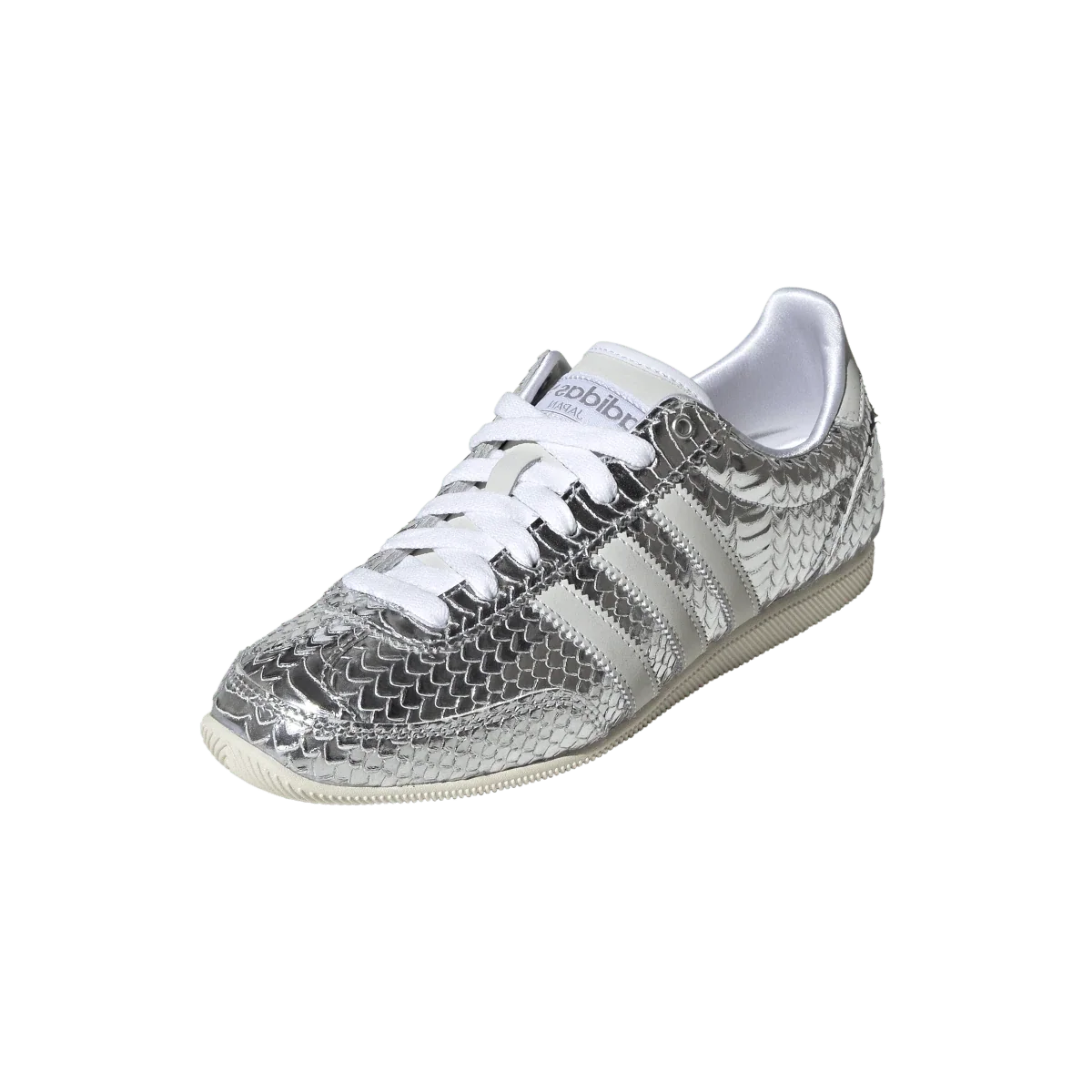 Overkicks - Adidas Japan Patent Snakeskin Silver Metallic (Womens) (KH9017) - vista trasera