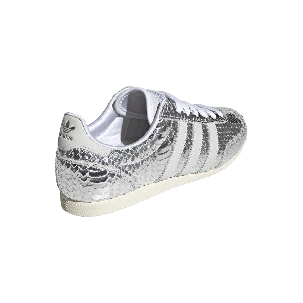 Overkicks - Adidas Japan Patent Snakeskin Silver Metallic (Womens) (KH9017) - vista superior