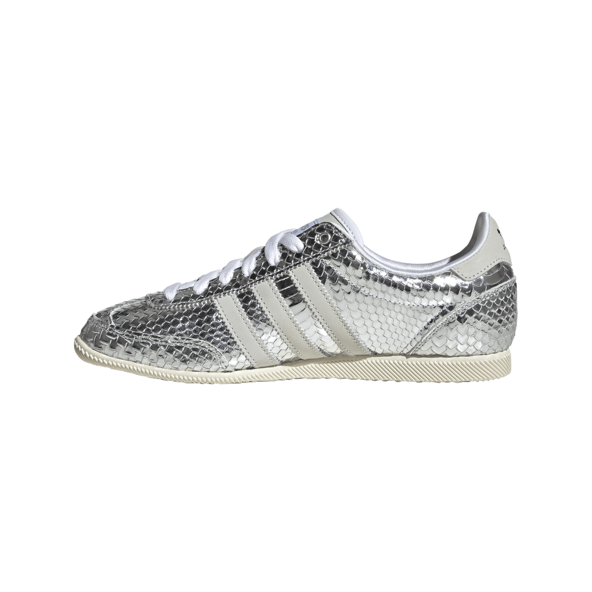 Overkicks - Adidas Japan Patent Snakeskin Silver Metallic (Womens) (KH9017) - detalle talon