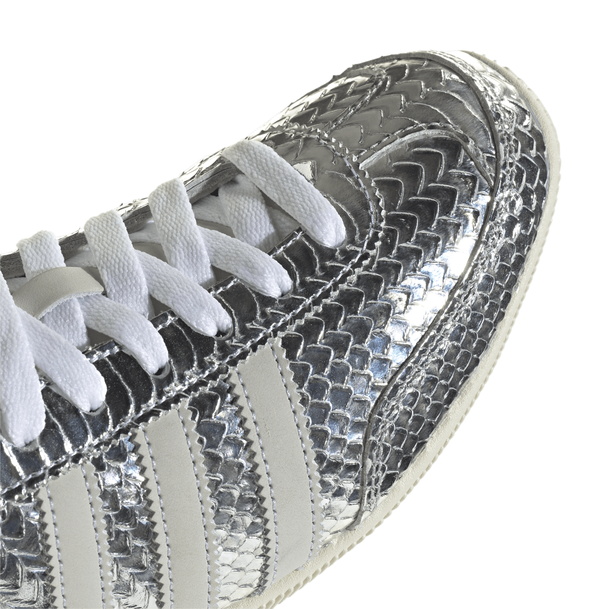 Overkicks - Adidas Japan Patent Snakeskin Silver Metallic (Womens) (KH9017) - detalle