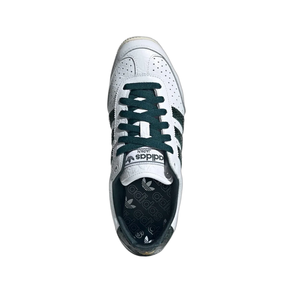 Overkicks - Adidas Japan White Aurora Ivy Snakeskin (Womens) (JQ9062) - vista trasera