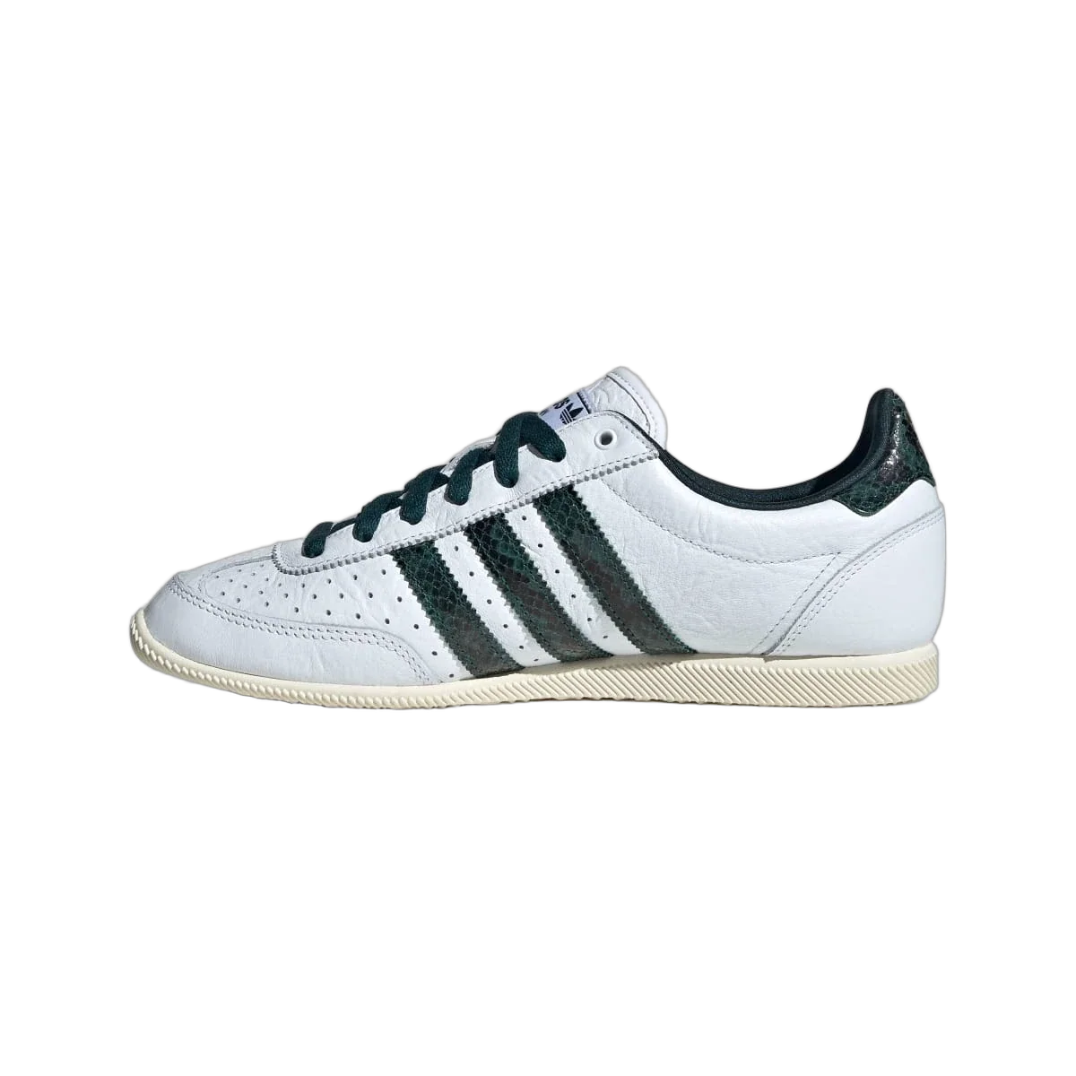 Overkicks - Adidas Japan White Aurora Ivy Snakeskin (Womens) (JQ9062) - detalle talon