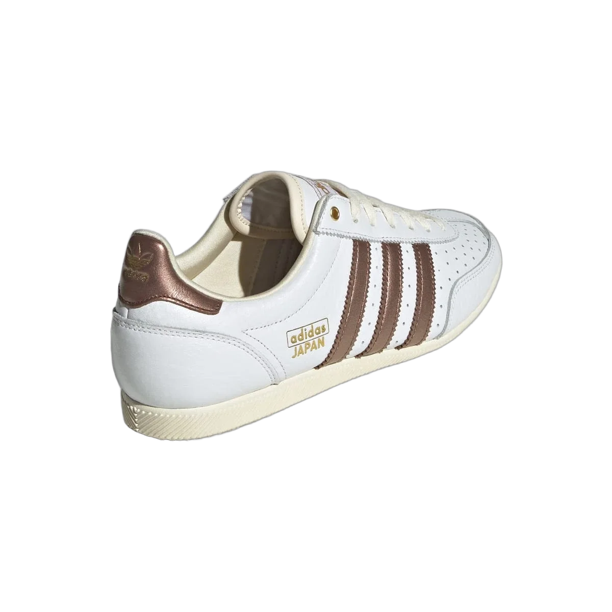 Overkicks - Adidas Japan White Preloved Brown (Womens) (JQ9025) - vista superior