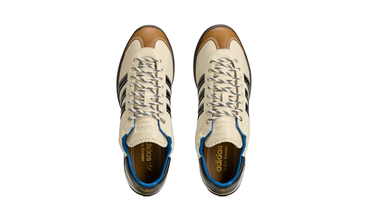 Overkicks - Adidas Karintha OG Wales Bonner Black White Lush Blue (KK4981) - vista trasera