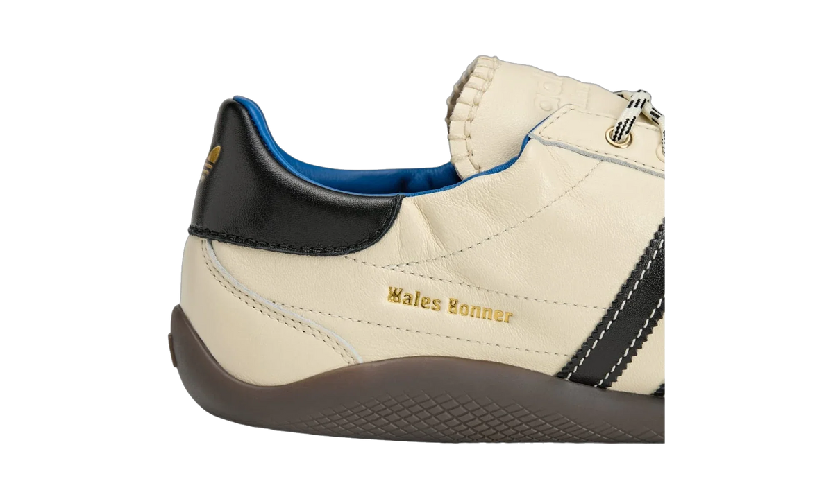 Overkicks - Adidas Karintha OG Wales Bonner Black White Lush Blue (KK4981) - detalle talon