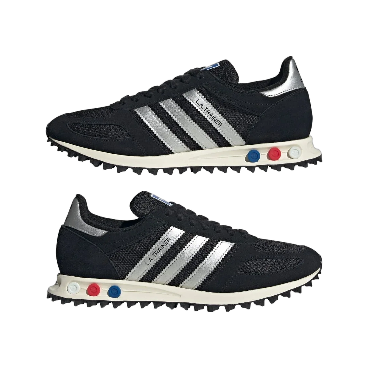 Overkicks - Adidas LA Trainer OG Black Silver Metallic (KJ4381) - detalle lateral interior