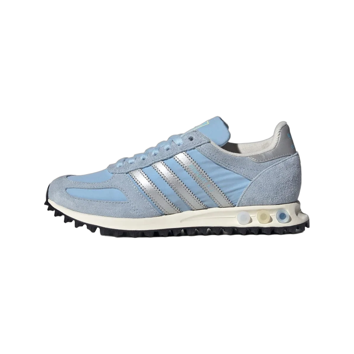 Overkicks - Adidas LA Trainer OG Clear Sky Silver (Womens) (KK4495) - vista lateral