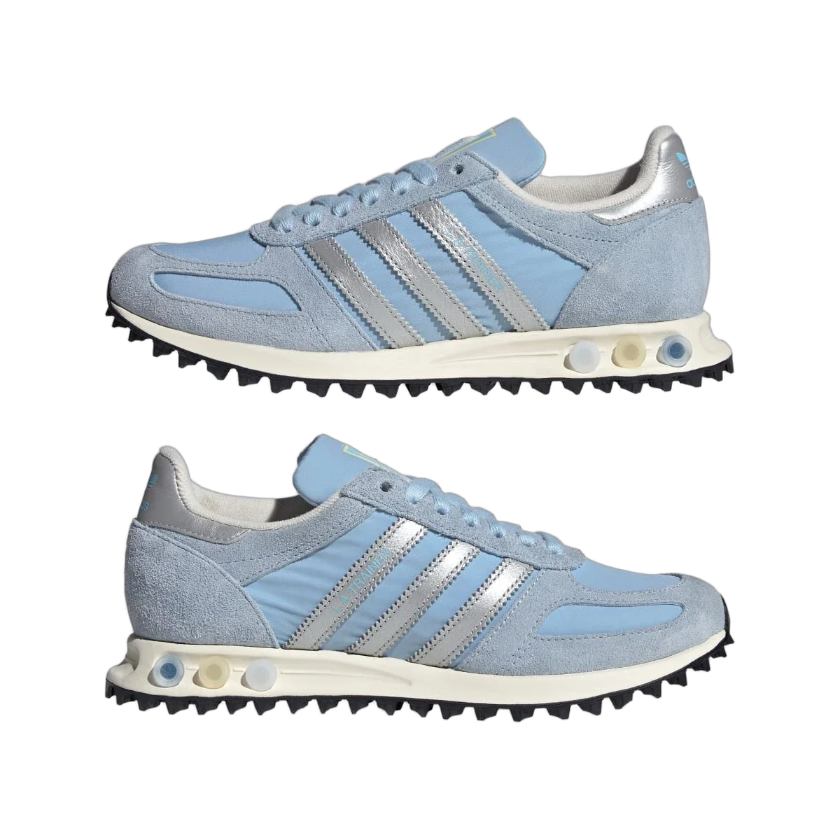 Overkicks - Adidas LA Trainer OG Clear Sky Silver (Womens) (KK4495) - detalle lateral interior