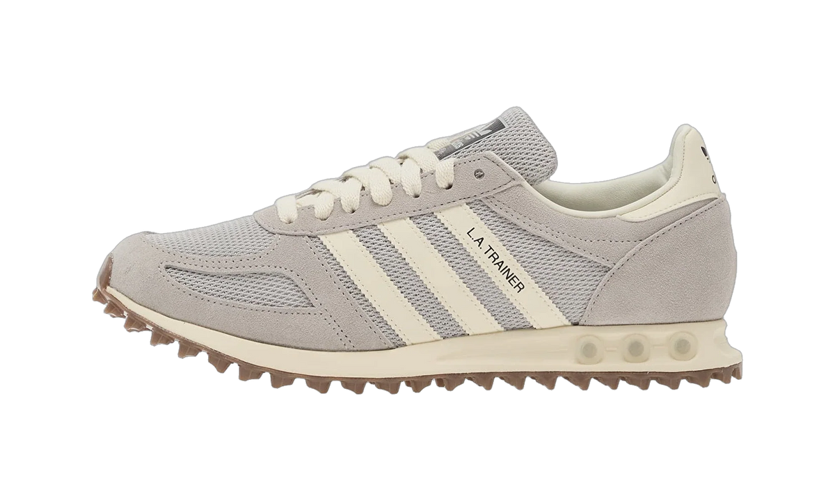 Overkicks - Adidas LA Trainer OG Grey Off White (KJ4388) - vista lateral