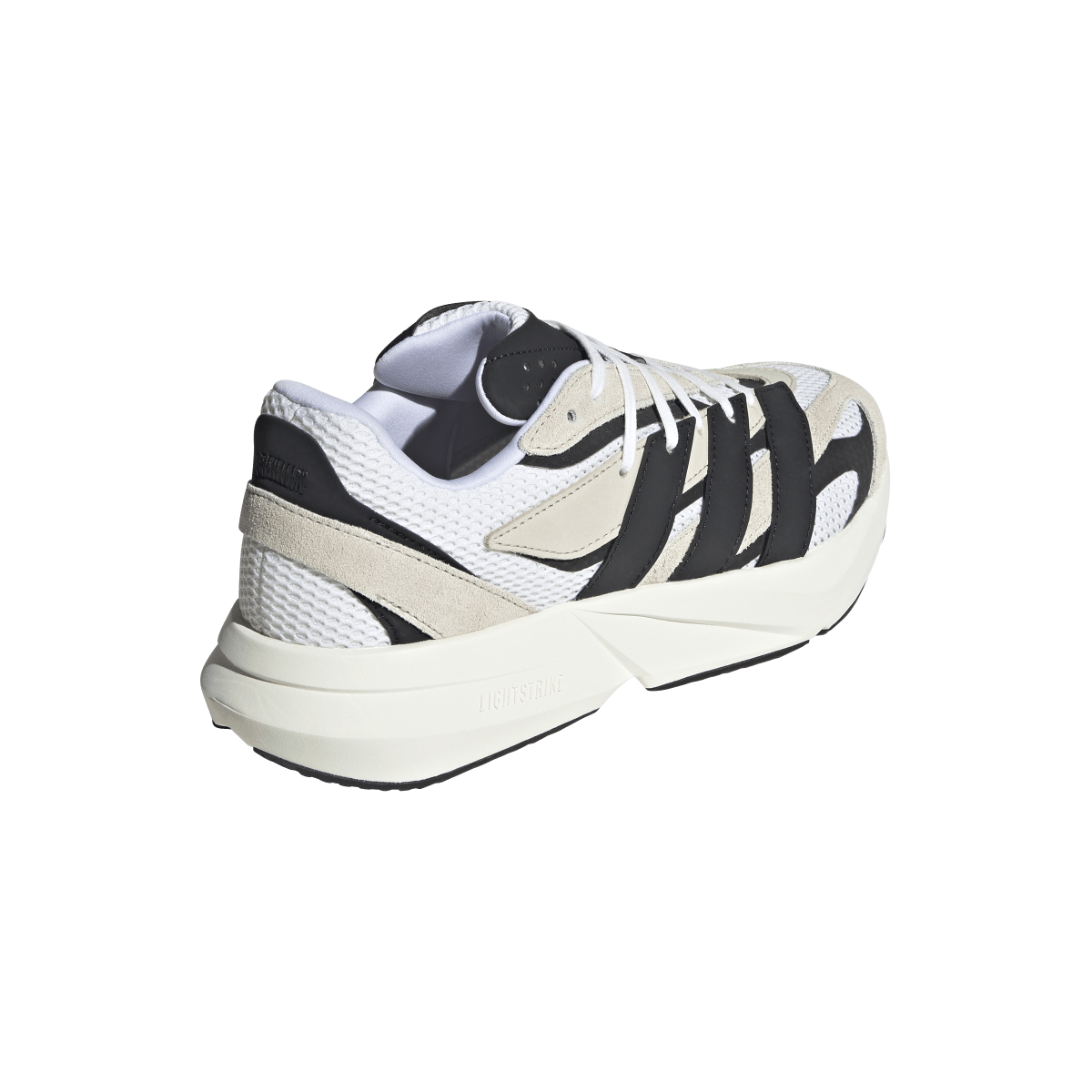 Overkicks - Adidas Lightblaze Alumina Core Black Cloud White (JH6944) - detalle talon