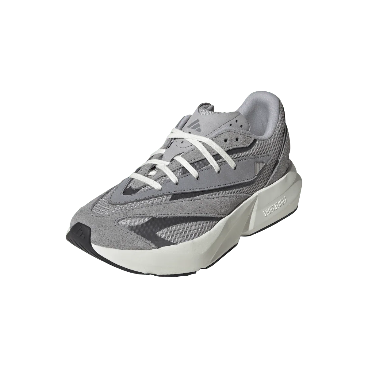 Overkicks - Adidas Lightblaze Grey Two Grey Three Iron Metallic (Womens) (IH8606) - vista trasera