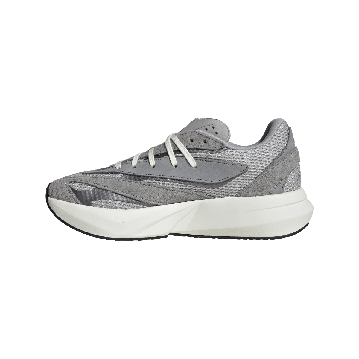 Overkicks - Adidas Lightblaze Grey Two Grey Three Iron Metallic (Womens) (IH8606) - detalle talon